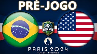 BRASIL x EUA Olimpíadas 2024  Futebol Feminino  FINAL [upl. by Ylak294]