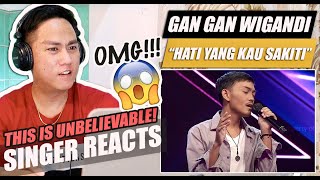 GAN GAN WIGANDI  HATI YANG KAU SAKITI  X FACTOR INDONESIA 2021  SINGER REACTION [upl. by Margot]