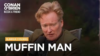 Conan Denies That He’s A “Muffin Addict”  Conan OBrien Needs A Friend [upl. by Arabrab]