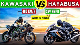 Kawasaki Ninja H2r VS Suzuki Hayabusa Which Is The Best [upl. by Bull]