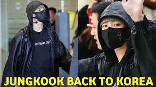 BTS Jungkook Arrival To South Korea Jungkook Arrival From LA to Korea  at Incheon Airport 20231202 [upl. by Chernow632]