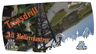 Erlebnispark Tripsdrill  All Rollercoasters [upl. by Atinoj516]