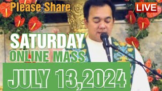 QUIAPO CHURCH LIVE MASS TODAY REV FR DOUGLAS BADONG JULY 13 2024 [upl. by Trebbor]