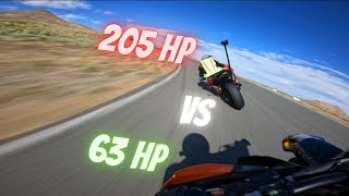 SuperMoto Or S1000rr Which is faster on track UNCUT [upl. by Brittany]