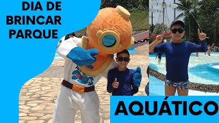 DIA DE BRINCAR NO PARQUE AQUÁTICO PARTE 1🏊🤽🏊🤽⛲⛲ [upl. by Nosyd81]