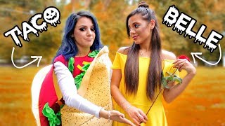 8 DIY Duo Halloween Costumes for Couples Best Friends  Sisters Niki and Gabi [upl. by Etnaihc705]