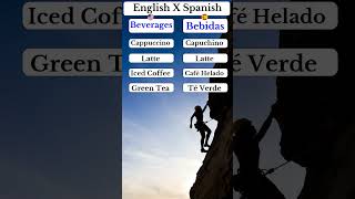 Part 4  English  Beverages X Spanish  Bebidas [upl. by Arhsub]