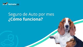 Seguro de Auto por mes ¿Cómo funciona  Rastreatormx® [upl. by Keifer]