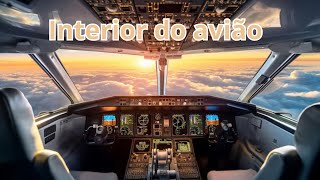 DESCUBRA COMO É NO INTERIOR DO AVIÃO [upl. by Jobina]