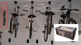 Installing Harbor Freight Bike Pulley Lifts [upl. by Carrel]