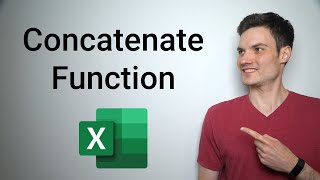 Concatenate Excel Tutorial [upl. by Llevel]