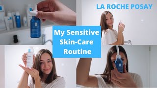 SENSITIVE SKINCARE ROUTINE  My La Roche Posay collection for dry irritated amp allergenic skin x [upl. by Retsek]