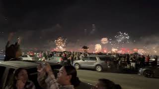 Multimillion dollar illegal firework show  Waipahu Hawaii New Years Eve Fireworks 2023 [upl. by Aloysia]