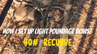 How I Set Up Lightweight Traditional Hunting Bows 38 Recurve Arrows amp Broadheads [upl. by Raul]