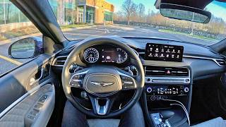 2024 Genesis G70 AWD 33T Sport Prestige  POV Driving Impressions [upl. by Acinet609]