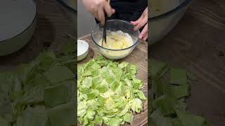 Amazing Green Cabbage Cutting Tricks vegetableart [upl. by Yeloc47]