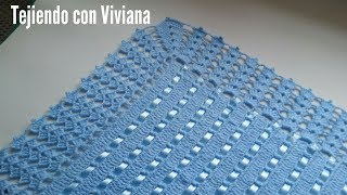 Orilla tejida a crochet para Sabanita o Manta [upl. by Henryk]