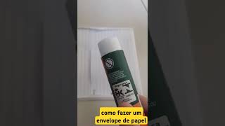 Tutorial de como fazer um envelope de papel [upl. by Zoi605]