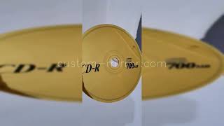 Custom BIG CD R 700MB Gold and Black Mirror [upl. by Asikal]