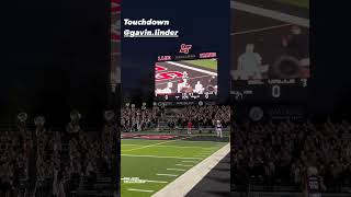 SENIOR NIGHT Gavin Linder scores touchdown Lake Travis Football [upl. by Kronick]