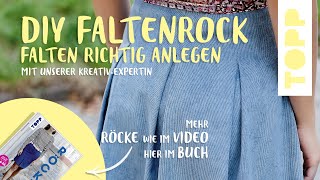 DIY Faltenrock So legst du deine Falten richtig [upl. by Ynohtnacram]