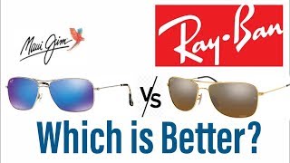 Maui Jim Vs RayBan Chromance Sunglass Review [upl. by Enayr]