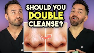 DOUBLE CLEANSE LIKE A DERMATOLOGIST  Doctorly Routines [upl. by Mohorva483]