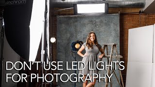 Why you shouldn’t use continuous LED lights for some types of portrait photography [upl. by Aihsirt520]