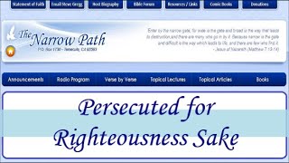 Persecuted for Righteousness Sake [upl. by Eniluqcaj]