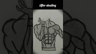 Sixpack shading👿gym trending art draw drawing song trend artworknarutoanime entertainment [upl. by Ymer374]