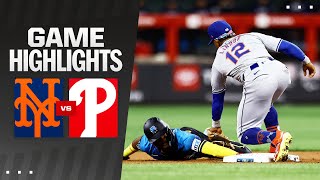 Mets vs Phillies Game Highlights 91324  MLB Highlights [upl. by Scheer]