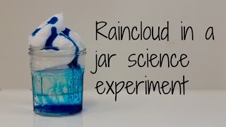 How to make a Rain cloud in a jar science experiment [upl. by Bannister]