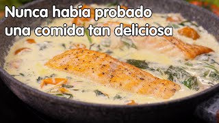 ¡Es la receta de salmon más deliciosa que he probado Comida rápida y abundante [upl. by Ahgiel]