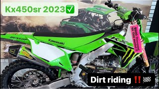 Dirt riding on a 2023 kx 450sr like comment subscribe bikelife 10ksubscribers [upl. by Lamraj975]