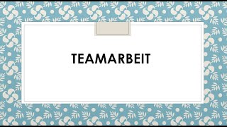 Teamarbeit I Goethe B2 Sprechen I Thema Teil 1 [upl. by Gem]