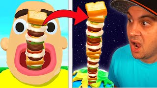 Eating A WORLD RECORD 1000000 LAYER Sandwich  Sandwich Runner [upl. by Are861]