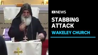 Riot breaks out after bishop allegedly stabbed during Wakeley church mass in Sydneys west ABC News [upl. by Atsahc638]