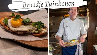 Koken met Rik de Jonge Broodje Tuinbonen [upl. by Ellerehc972]