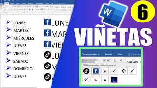 VIÑETAS EN WORD l PERSONALIZADAS l INSERTAR l QUITAR l MODIFICAR [upl. by Debi315]