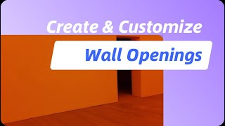 Create and Customize Wall Openings in Homestyler [upl. by Hannavahs500]