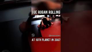 Joe Rogan Rolling JiuJitsu In 2009 amp Arm Triangle Submission [upl. by Levania]