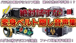 【釣りなし】ライダーベルトの隠し音声、隠し機能10選 仮面ライダーガッチャード レジェンド CSM [upl. by Yruam519]