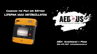 Changing the Pads and Battery on the Lifepak 1000 Defibrillator  AEDUS [upl. by Melinda578]