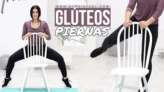 Ejercicios de glúteos y piernas con una silla  GymVirtual [upl. by Smart]