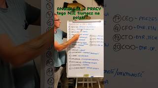 ANGIELSKI do i w PRACY tych terminów NIE tłumacz tylko używaj englishforbusiness [upl. by Ilrahc648]