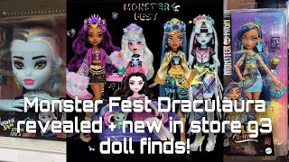 MONSTER HIGH NEWS Monster Fest Draculaura revealed  Budget Cleo and Frankie Styling head found [upl. by Telimay583]