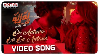 Oo AntavaOo Oo Antava Video Song  Pushpa  Allu Arjun Rashmika  DSP  Samantha  Telugu Songs [upl. by Kecaj]