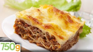 Recettes de lasagne bolognaise maison  Homemade lasagna  English Subtitles  750g [upl. by Pang]