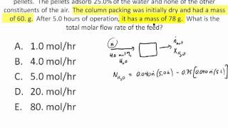 Water Vapor Adsorber Material Balance [upl. by Amaris800]