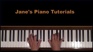 Londonderry Air Danny Boy Piano Tutorial LH [upl. by Oicatsana]